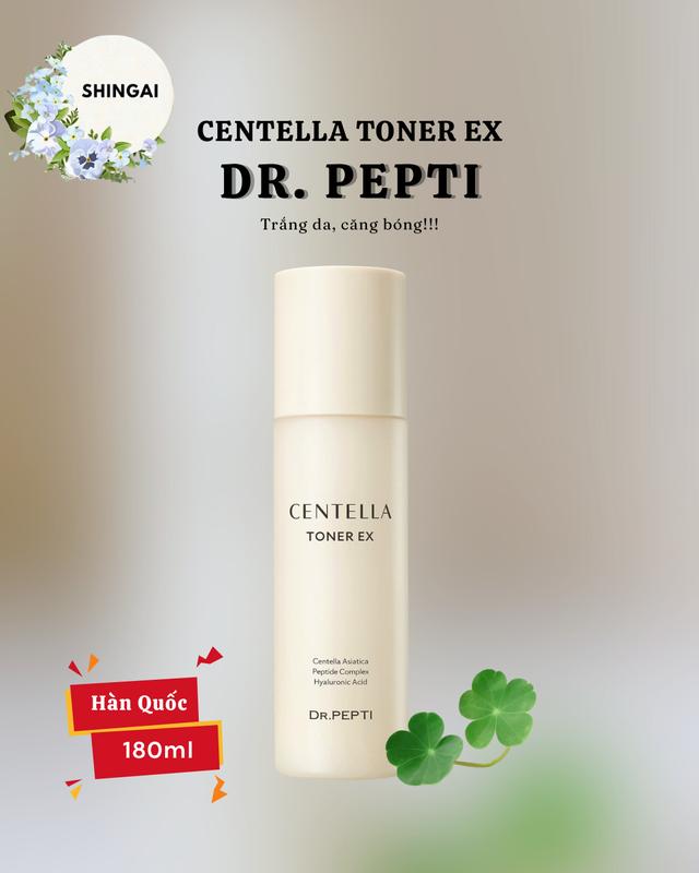    Mua 1 Tặng 2 Kem - DR.PEPTI Centella Toner EX 180ml - Nước Hoa Hồng Dưỡng Da Căng Bóng Hàn Quốc Chứa Peptide & Centella Asiatica 