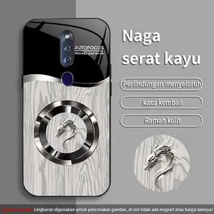 Berlaku untuk [0PP0 F11 Pro] casing ponsel sederhana kelas atas anti sidik jari anti jatuh casing ponsel kaca temper 115