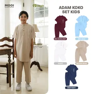Mooi Adam Koko Set Setelan Koko Anak Raya Collection Basic Series 2026