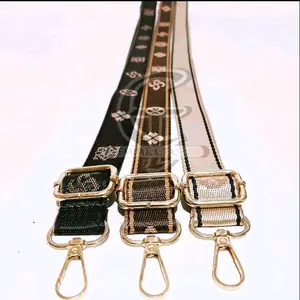 Tali Tas Wanita Poliester Tebal Import Model Terbaru Pengganti Tali Rusak Panjang 120 cm Lebar 4 cm AAC  GOLD