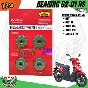 ( 2 PCS ) BEARING LAHAR 6201 RS SKF HONDA LAHER RODA DEPAN BEAT VARIO SCOOPY SPACY SUPRA X 125 HANDAL PRECISI AWET AMAN