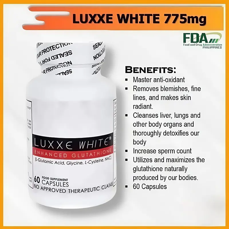 Luxxe White Ultima Supplement 60 Caps White Enhance Glutathione Whiten The  Skin And Enhance Radiance