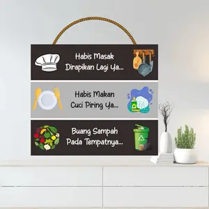 Hiasan dinding dekorasi dapur | Hiasan Dapur Habis Masak | Hiasan dinding Tulisan Cuci piring