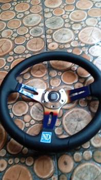 Product Review of Stir mobil racing • Setir drifting variasi sport model ND torino Chrome cocok untuk Mobil/truk stirmobil stir nardi racing honda from T**l 0
