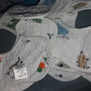 Celemek bayi Anti Muntah Bib Slabber Handuk Air Liur Baby Bahan Katun Celemek Makan Bayi
