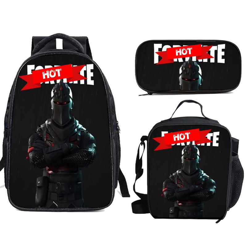 TikTok Shop Fortnite Study 3 Piece School Bag Backpack Suitable for Teenagers Boys And Girls Travel Study Backpack And Lunch Box And Pencil Bag