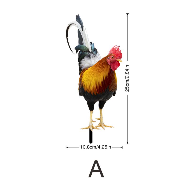 Product Introduction of Courtyard Lawn Backyard Home Decoration Hen Statue Garden Rooster Statue Acrylic Sculpture Outdoor Yard Rooster Decoration 7