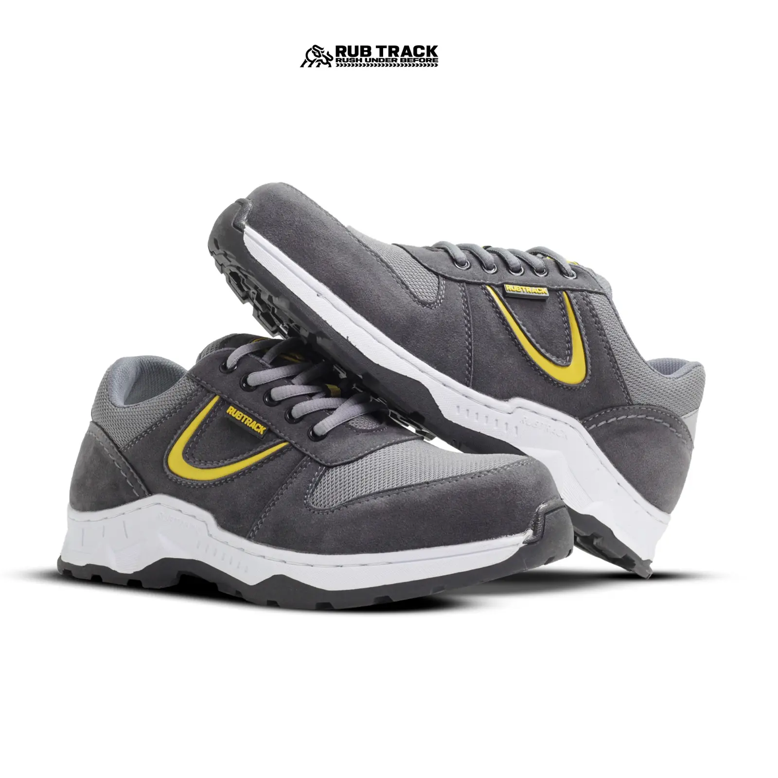RUBTRACK - TURBO V2 LOW | Sepatu Safety Shoes Pria Ujung Besi Tebal Cocok Dipakai Kerja Indor Industri Kerja Outdoor
