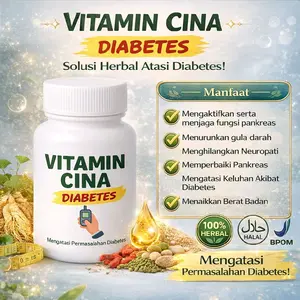 Vitamin Cina Diabetes Solusi Herbal Atasi Diabetes Mengaktifkan Fungsi Pankreas Menurunkan Gula Darah Menghilangkan Neuropati Halal BPOM
