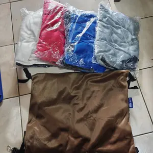 Hammock Bulu Warna Random Katun untuk Kandang Kucing Tempat Tidur Kucing Gantung yang Dapat Dibalik