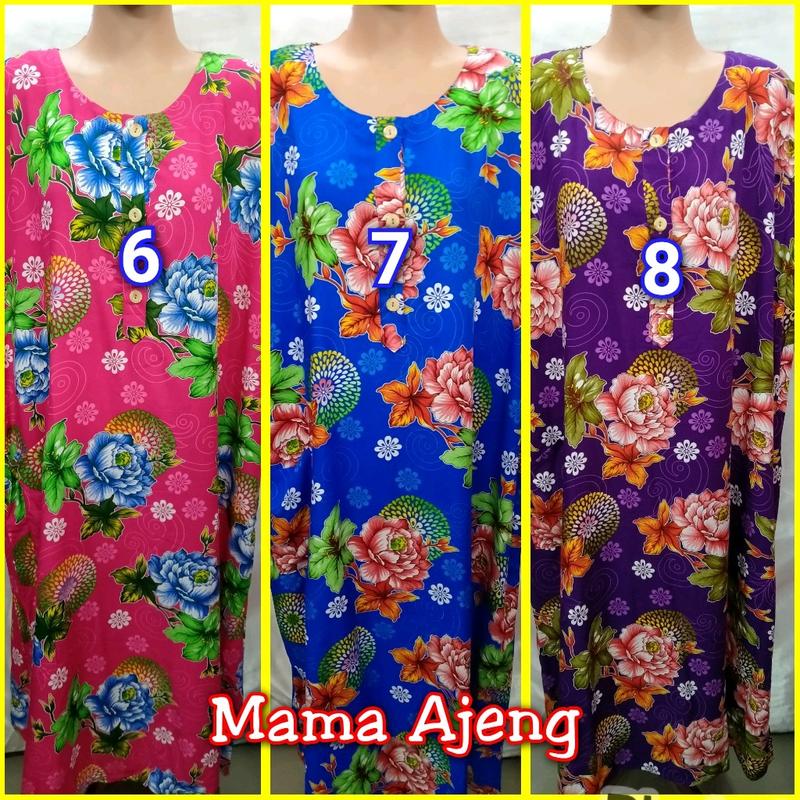 Daster Batik Kencana Ungu Label Biru Yukensi tipe 32 Katun Bunga Santai 2