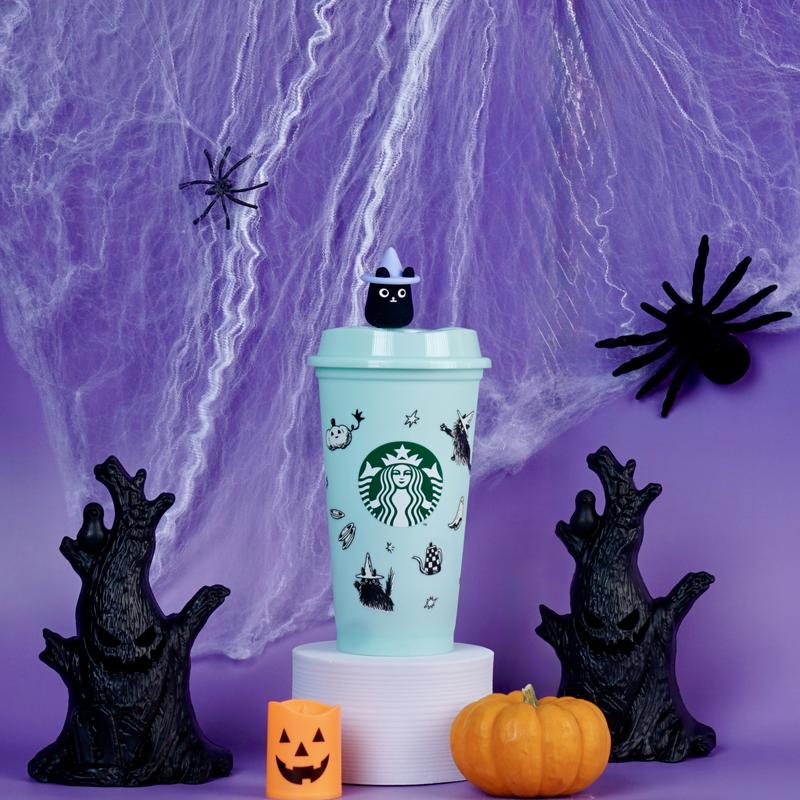  Ly Starbucks Reusable Cup 16oz  473ml  Haunted Coffee House 