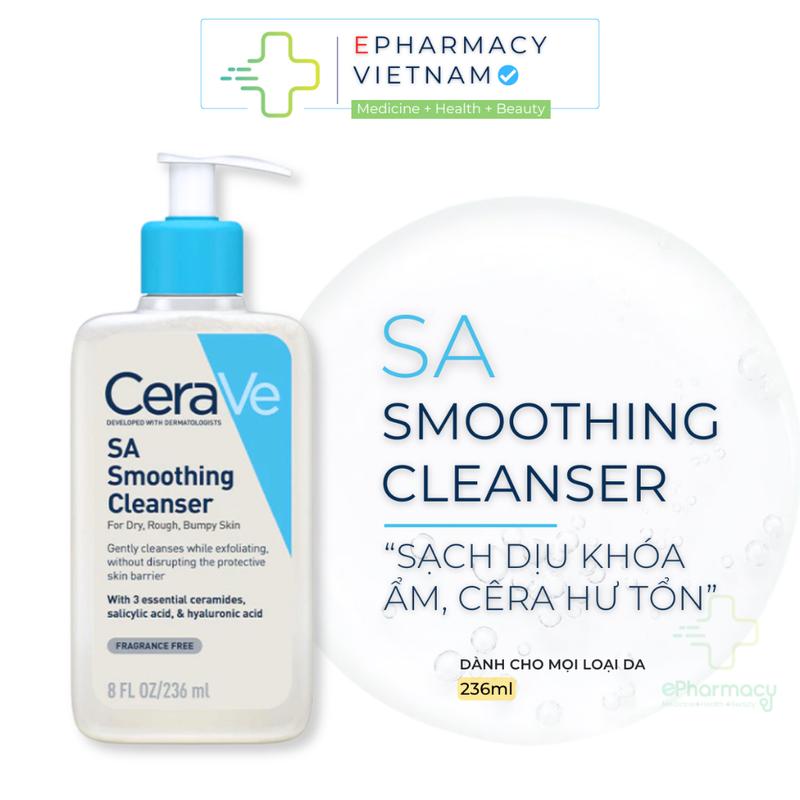 [CHÍNH HÃNG] [LS] Sữa Rửa Mặt CERAVE SA Smoothing Cleanser Giúp Làm Sạch & Tẩy Tế Bào Chết Dịu Nhẹ