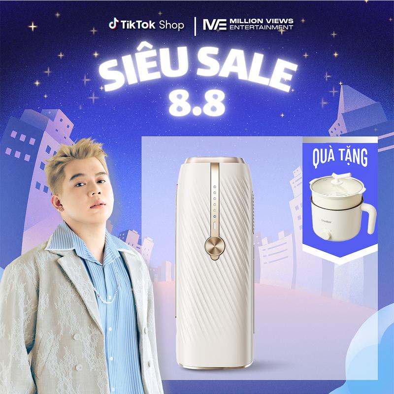 [KOL] Máy Triệt Lông Lạnh Sapphire Halio InfinityGlow Advanced IPL Sapphire Cooling Hair Removal Device - Phù hợp cho Da Nhạy Cảm Nữ và Nam