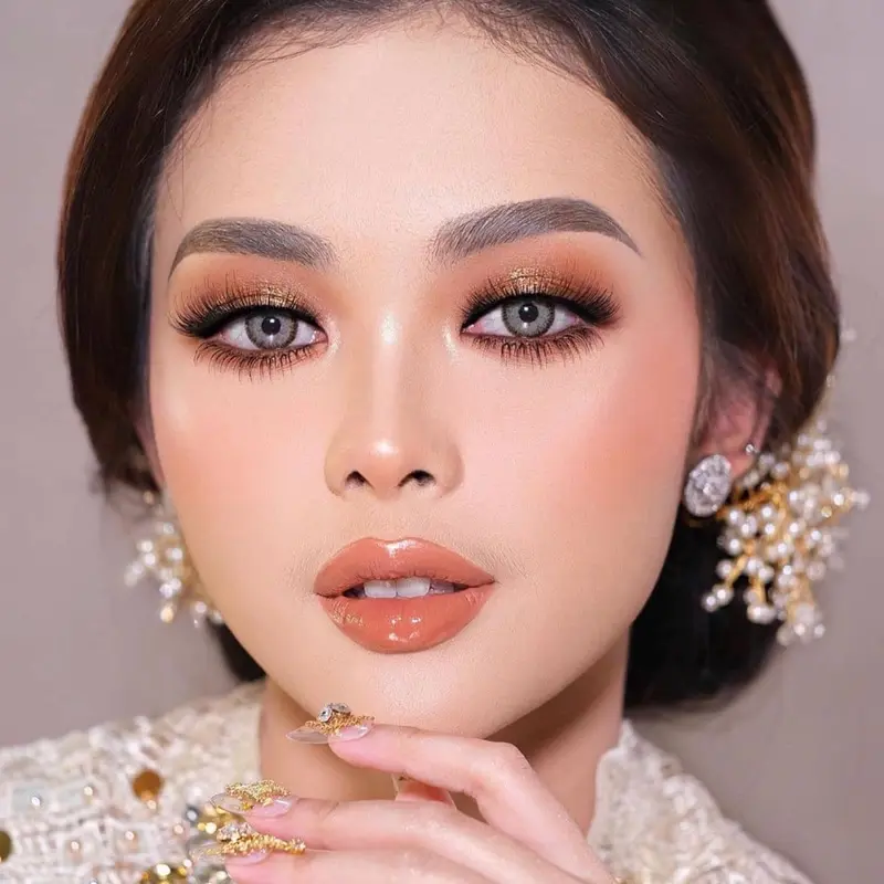 (Free case) Softlens Urban/Gel MTK Dm 14.5mm Softlens wedding Soflens Box Eye Lensa (Normal s/d -10.00) 1