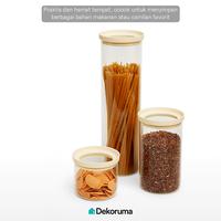 Gambar Dekoruma YUKIKO Toples Bulat Serbaguna / Toples Cemilan / Toples Kue Kecil 450 ml Tutup Silikon dari Dekoruma Official Store Kab. Bekasi 3 Tokopedia