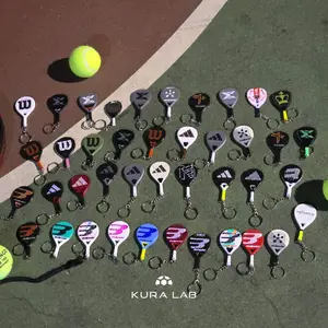 Custom Padel Keychain, Gantungan Kunci Padel, Custom warna, Custom logo