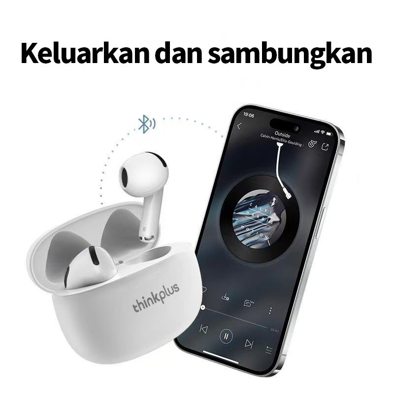 Lenovo thinkplus New Air Pro Earphone Bluetooth Nirkabel Sejati Headphone Suara HiFi Latensi Rendah Pengurangan Kebisingan Earbud untuk iPhone Android