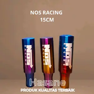 NOS RACING Knop Perseneling Mobil Universal Drat 17&14 15CM Harga Ekonomis Nyaman Dalam Genggaman Mudah Dipasang