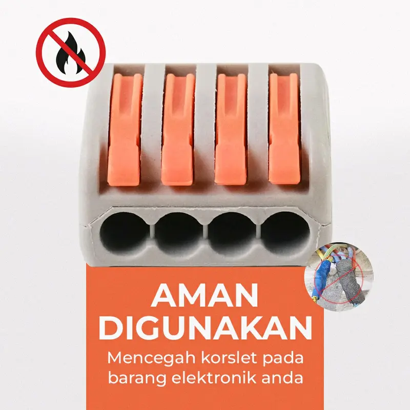 Konektor Blok Terminal Guillermo PCT-222 untuk Sambungan Kabel Listrik, 1 Buah - Tembaga 5