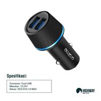 Gambar Oraimo Car Charging Mobil / Motor Highway Dual USB OCC-21D 10.5W Car Charger Kit Ultra Highway Pro QC 3.0 & PE 2.0 dari Venus Mobile Kota Administrasi Jakarta Barat 5 Tokopedia