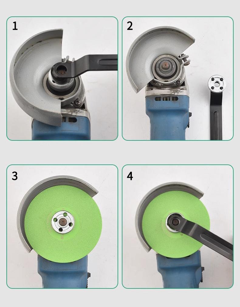 Product Introduction of Four-claw wrench new three-in-one angle grinder wrench grinder special adjustment and disassembly universal thickening wrench 5