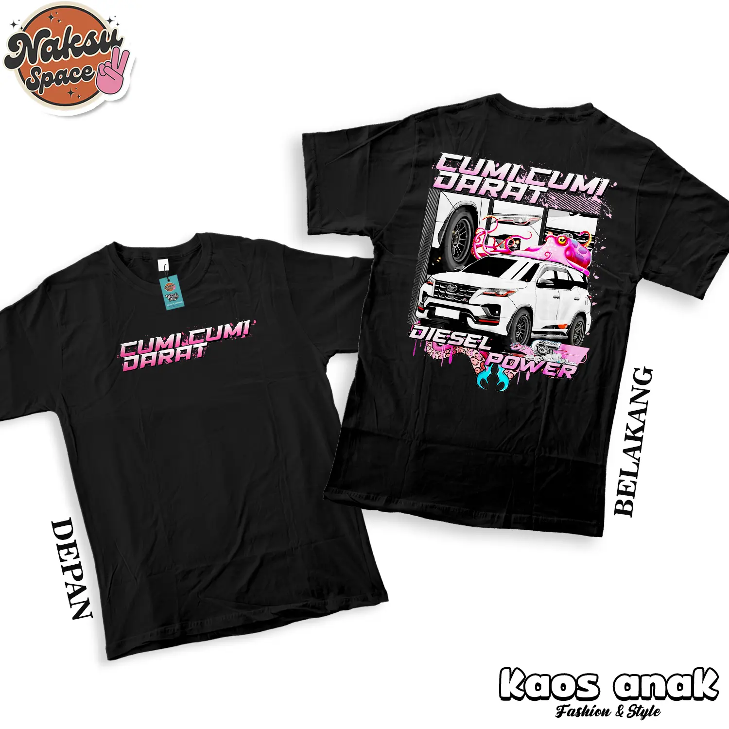 KAOS ANAK CUMI CUMI DARAT FORTUNER BAJU ANAK LAKI LAKI KAOS DISTRO ANAK