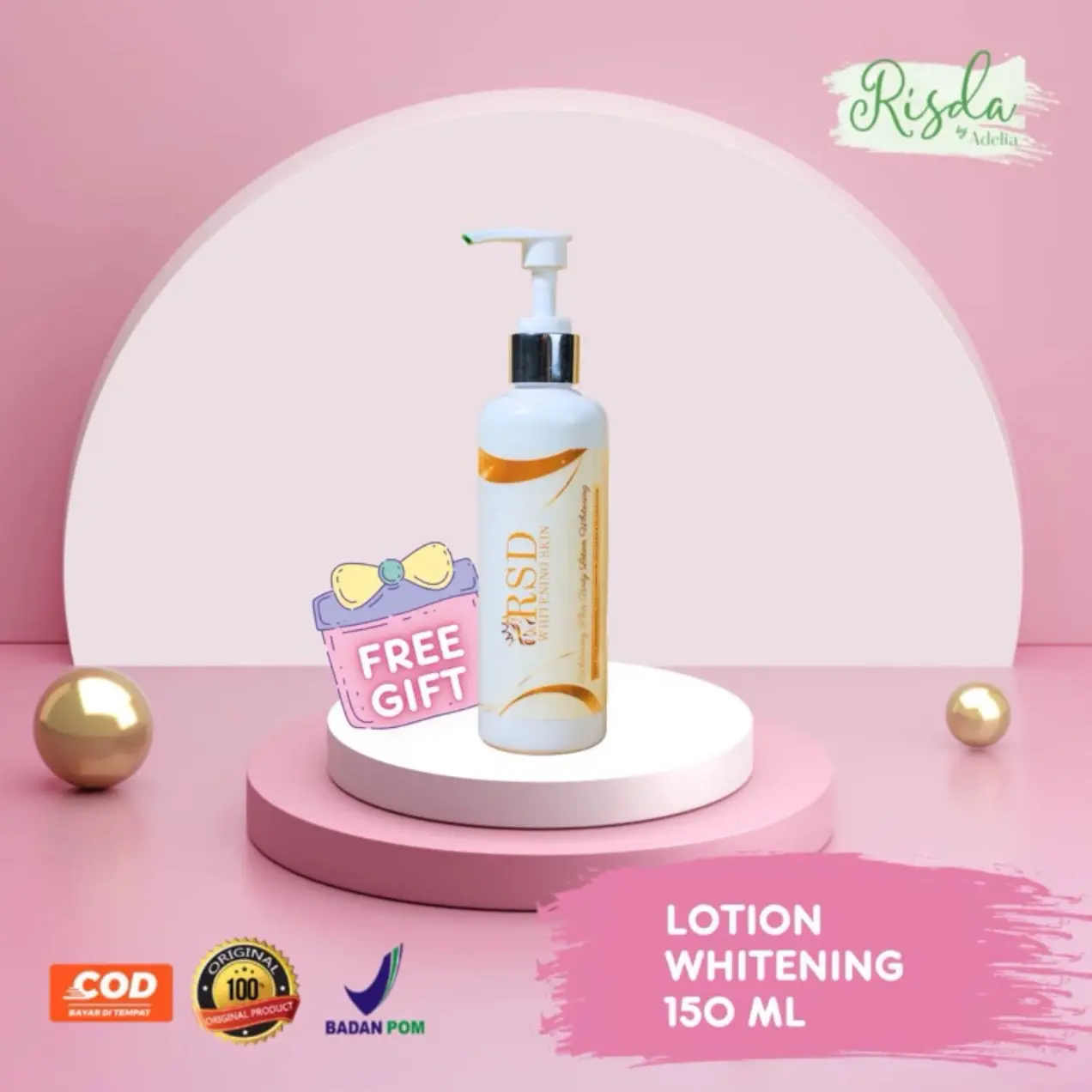 ￼Lotion Whitening Stiker Gold 150ML NEW