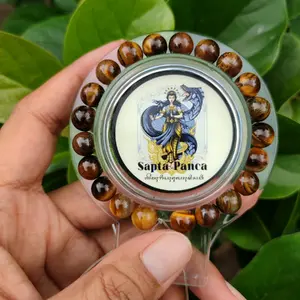 Gelang full Tiger Eye karet elastis