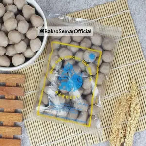 Bakso Semar Isi 50 Biji Bakso Sapi Bakso mini Halus Ukuran Kelereng Frozen Food Instan Baso Makanan Daging  Sapi