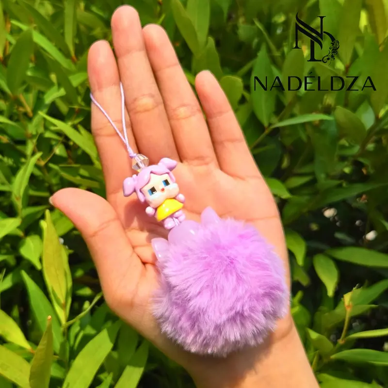 Nadeldza Phone Strap Cry Baby  Karakter Glow in the Dark Lucu Bag Charm/ Tali Gantungan HP Bag Charm CryBaby Glow in the Dark Lucu 3