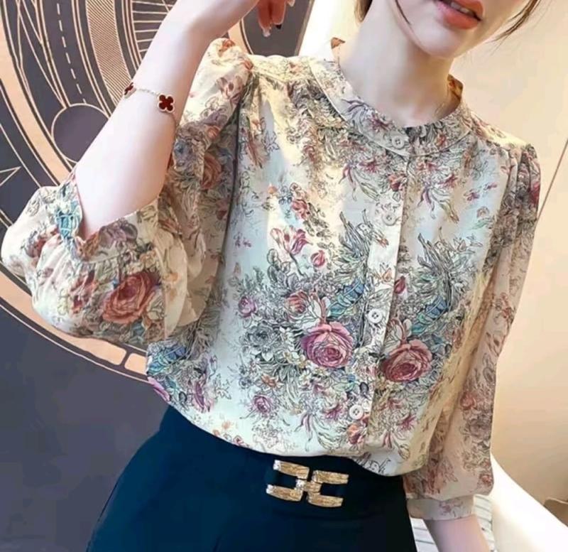 Product Introduction of Baju Atasan Wanita Motif Bunga Terbaru Casual 3