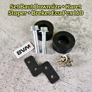Set Baut Ceper Lowering Downsize Shock Depan Pcx 160 Plus Breket Ecu Anti Mentok Karet Stopper Anti Jedug