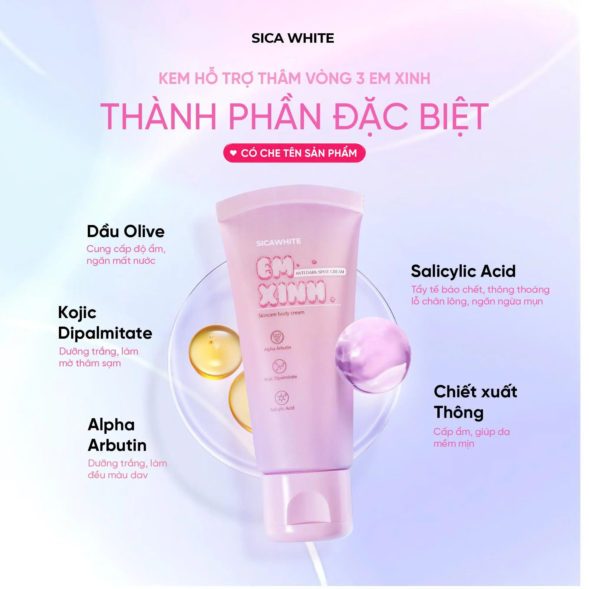 [D81] Kem Lotion Em Xinh (50gr) - Hỗ Trợ Mờ Thâm V3. Mụn, Sần Sùi, Làm Mềm Mịn, Cấp Ẩm, Dưỡng Trắng. ( Free Ship) | BigBuy360 - bigbuy360.vn