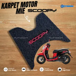 Karpet Motor Honda Scoopy / Bahan Karpet Mie Tebal Empuk Presisi