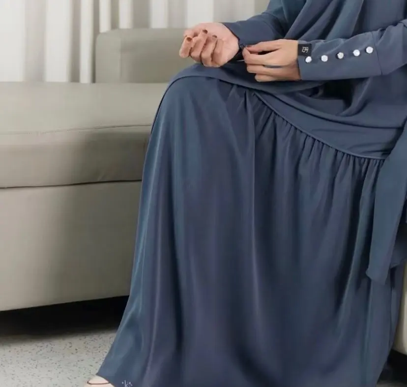 Gamis Tania abaya + hijab (pasmina) Syar'i Cringkle AirFlow!