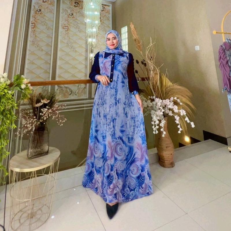 Zulfa Abaya Set Hijab Terbaru Gamis 4