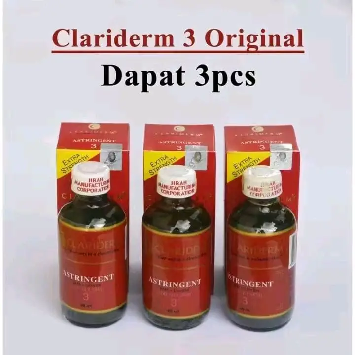 (3PCS)Toner Claridmen Astringent no 3 ORIGINAL / Toner Pembersih Wajah For Oily Skin - 60 ml Kontrol Minyak
