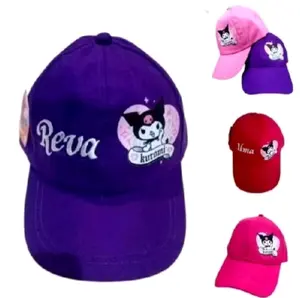 Topi Anak Kuromi Lucu Bisa Request Bordir Nama Suka Suka Fashion Perempuan