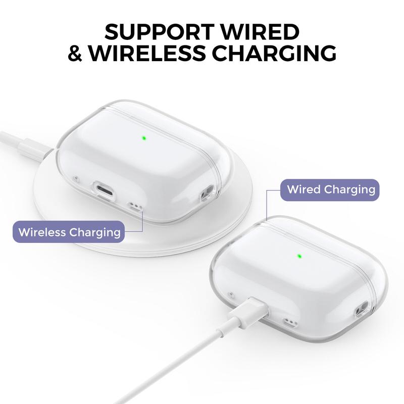 2023 2022 Airpods Pro 2 High Quality Transparent Drop-proof TPU Soft Case with incase Lanyard for New AirPods Pro2 USB-C 7