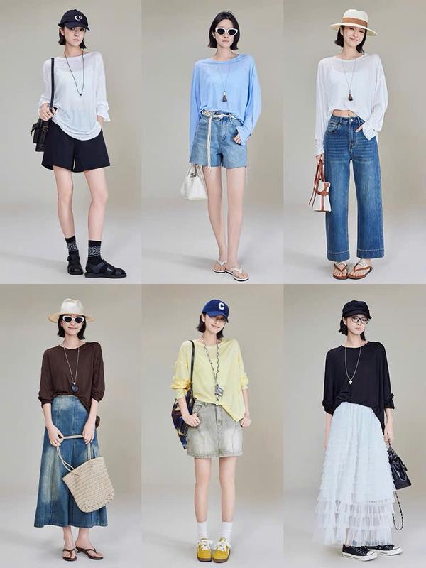 ÁO TAY DÀI THUN GIẤY (T.ẶNG ÁO ỐNG) MỎNG, MỀM, THOÁNG HOTTREND MÙA HÈ, MÙA THU 2025 Nữ Top Women