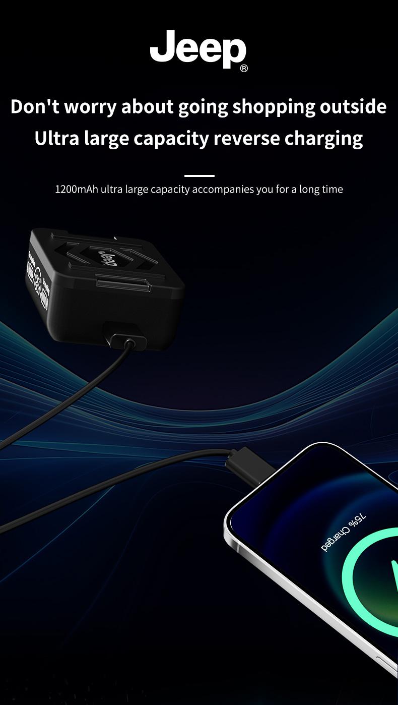 Jeep EW130 TWS Wireless Earbuds Bluetooth 5.4 Gaming Earphone Deep Bass Baterai Ekstra Besar Dengan fungsi Pengisian Terbalik IPX5 Waterproof Sports Headset with Mic