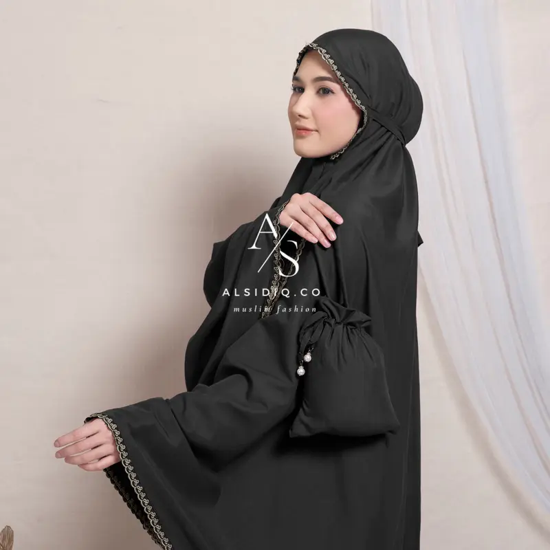 Mukena Dewasa Travelling 2in1 Zayna Resleting Pouch Mini 2