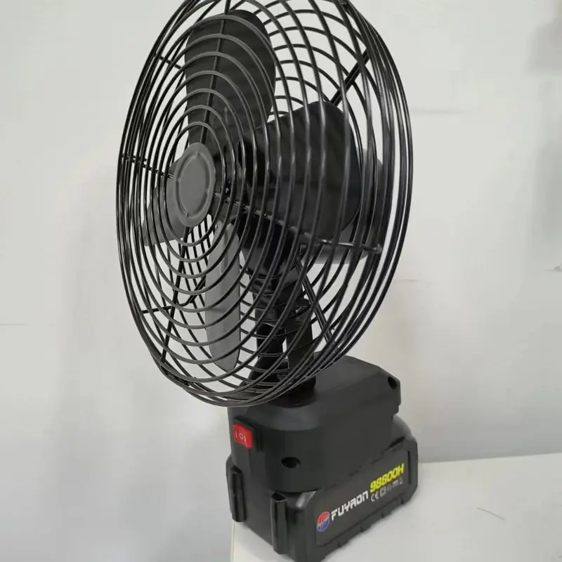 FUYAON Kipas Besi Kipas Darurat 8 Inci Kipas Mini Kipas Portabel Pengisi Daya Soket Baterai Makita Baterai Lithium Berkemah Angin 1