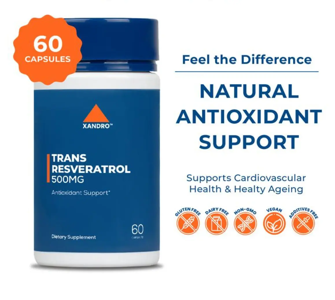 Xandro Lab Trans Resveratrol 500 mg (60 Capsules)