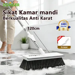 [COD] COOGER Sikat WC Kamar Mandi 3IN1 Brush Gagang Alat Wiper Pembersih Lantai untuk Membersikan Sudut Dan Kaca Silikon