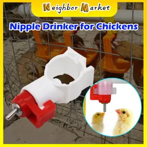 10pcs (3/4 Inci) Peminum Puting Air Ayam Otomatis untuk Ayam Peminum Air Ayam Otomatis Peminum Air Unggas