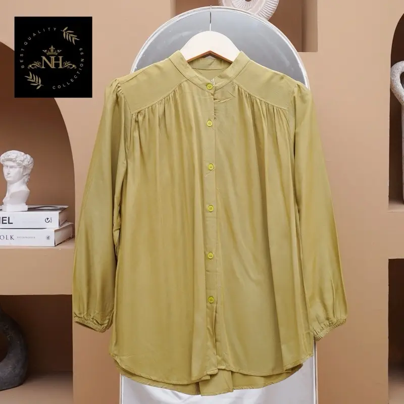 AMENA BLOUSE KEMEJA WANITA RAYON TWILL ATASAN WANITA KEKINIAN