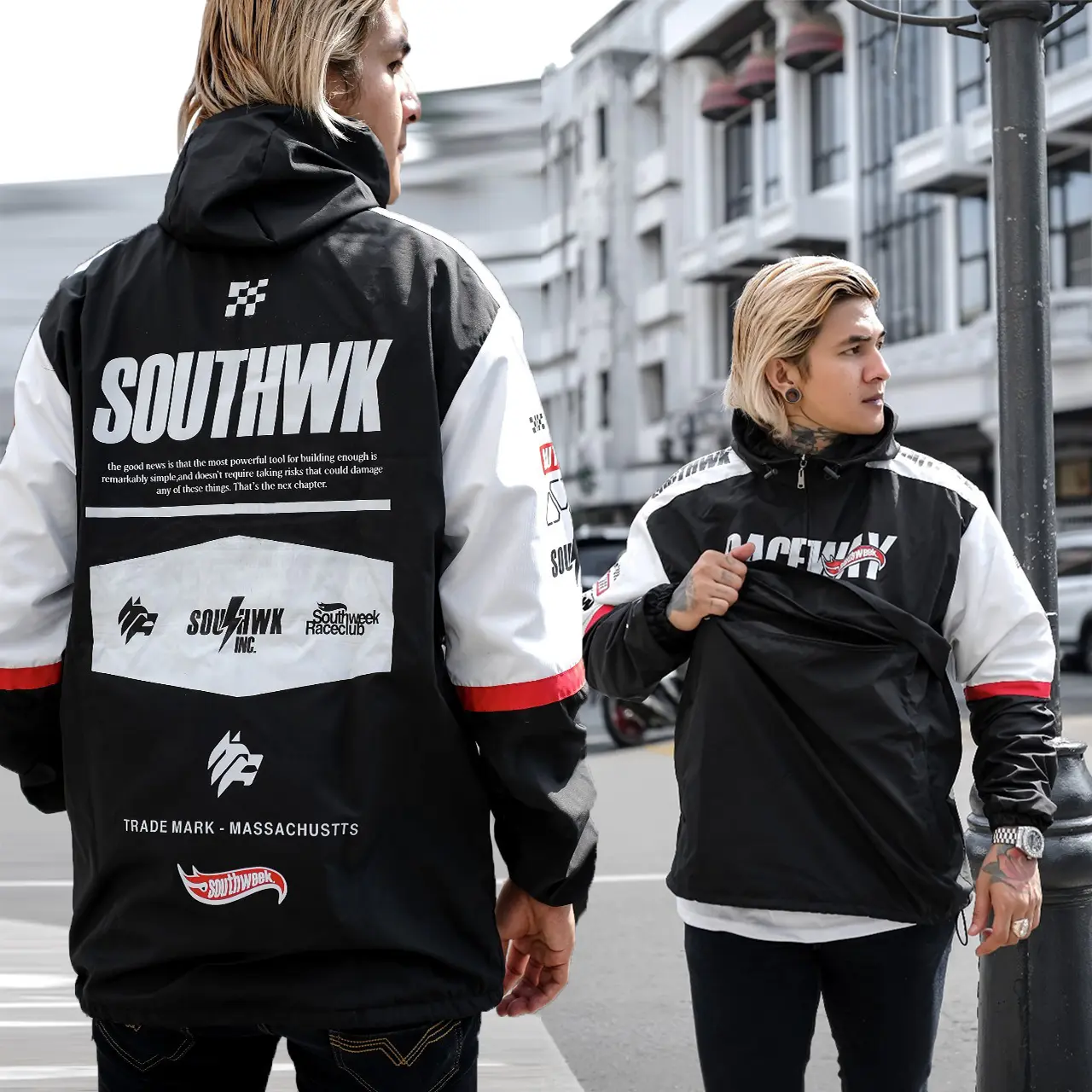 KQA Jaket Nascar Cagoule Parasut Pria southweek Original