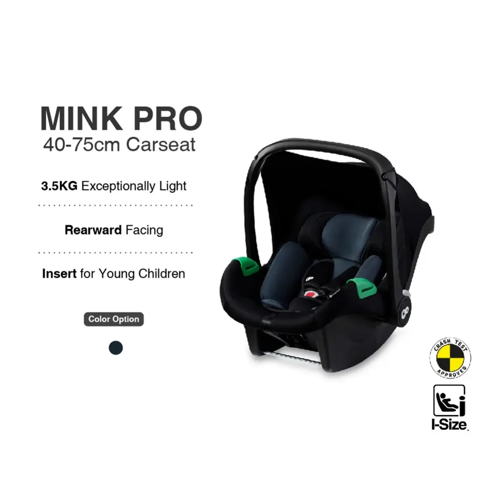 Kinderkraft Mink Pro Car Seat - Black